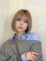 ノブレス ノアール(NOBLESSE NOIR) ボブ/ミニボブ/タッセルボブ/切りっぱなしボブ/ブロンドベージュ