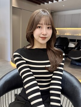 ロンド ロワール 門前仲町(Lond Loire) 韓国レイヤーカット/くびれ巻き/前髪顔周り/セミディ[門前仲町]