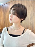 ショートヘアショートボブ前髪長めショートハンサムショート