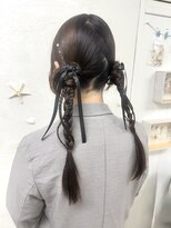 メカマハロジャミング(Me Ka Mahalo Jammming)&nbsp;みつあみツイン/ツインヘア/ヘアセット/推し活ヘア