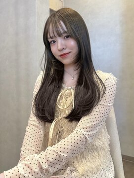 リタ(Lita.) 韓国ロング/透け感カラー/顔まわりレイヤー/上品【新保/青江】