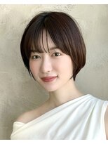 アフロート ルヴア(AFLOAT RUVUA) 〔岩田莉奈〕新宿髪質改善 大人の魅力引き出す丸みショートボブ