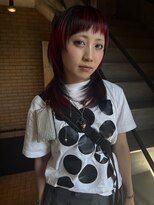 ダブ ギンザ(DaB ginza)&nbsp;レッドデザインカラー×ウルフカット