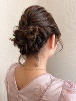 ラメール イオン能代店(La Melu)&nbsp;大人可愛い編み込みシニヨン