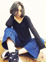 ワークス ヘアデザイン(WORKS HAIR DESIGN)&nbsp;甘辛ミックスがお洒落な外国人風グレーアッシュカラーボブ