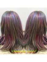 ヘアーメイク トレコローリ(hair make trecolori)&nbsp;【trecolori 津田沼】レインボーカラー