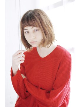 シュシュット(chouchoute) 小顔セミウェットウェーブハイライトカラー美髪オリーブカラー60