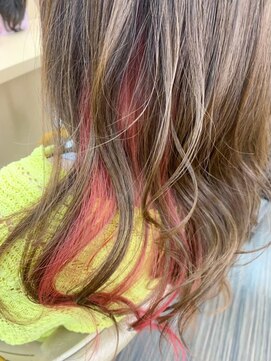 美容室 びゃんびゃん 社店 レインボーカラー/インナーカラー/ダブルカラー
