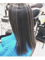 エヌプラス(N+)&nbsp;黒髪グラデヘアーオリーブグレー小顔に見せるヘアココアベージュ