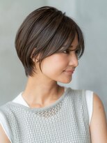 メゾンバイハバナ(maison by HAVANA)&nbsp;大人かわいいピンクベージュインナーカラーマッシュショートボブ