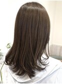 ブリーチなし/グレージュカラー