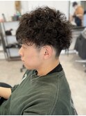 20代30代メンズツイストパーマ束感トラッドオシャレ感ショート