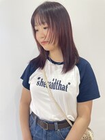 ニコフクオカヘアーメイク(NIKO Fukuoka Hair Make)&nbsp;《NIKO》艶っと暖色カラーで秋カラー先取り×顔まわりレイヤー