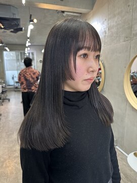 ソルトウォーター(SALT WATER) 姫カット　美髪　オリーブグレージュ