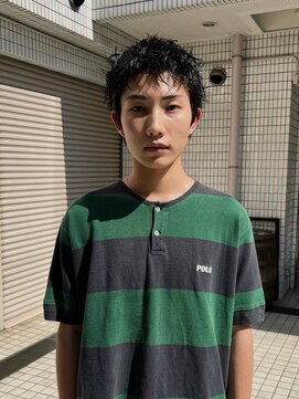 ヒュージ 表参道(huge) アップバング/束感ショート/ツーブロックマッシュ/コンマヘア