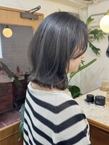 シエン 恵比寿(CIEN)&nbsp;ブリーチなし/くすみグレー/透明感カラー/ダブルカラー/韓国ボブ