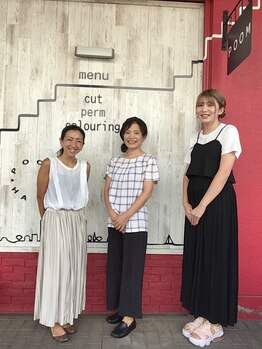 プームヘアー(POOM hair)の写真/女性同士だからこそ繊細な相談がしやすい♪気配り、丁寧な言葉遣いも◎親身で温かなスタッフがお出迎え◎
