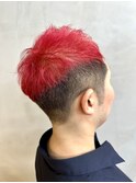ソフトモヒカン派手髪！