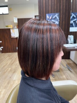 シャイン(shine) カット+ヴィラロドラカラー+ハイライト