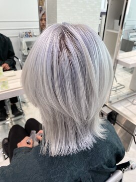 ヘアーアンドメイク ニューヨークニューヨーク 姫路店(Hair&Make NYNY) ホワイトラベンダー　ハイトーン
