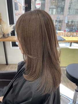 アップ(A+hair) レイヤーカット40代50代グレイカラー白髪染め白髪ぼかし
