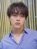 小久保styleフェザーパーマフェザーショートグレーエンドカラー