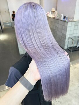 デート 原宿(DATE) ダブルカラーラベンダーベージュカラーケアブリーチハイトーン