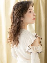 モッズヘア 越谷(mod's hair) かきあげバング韓国風巻きカールフェミニンロングY越谷30代40代