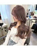 ハイトーン　ミルクティー　顔まわり