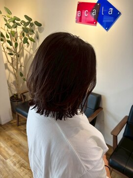 アカラ(acala) ウェーブボブ【イルミナカラー/髪質改善/30代/40代/50代】