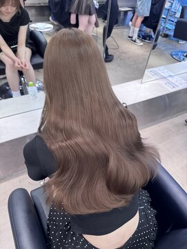 ペレ 栄店(PELE) ホワイトグレージュ/デジタルパーマ/チェリーブラウン/栄