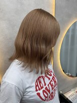 ルノン シェリー(LUNON cheliy)&nbsp;暗めカラーグランマッシュデザインカラーフェイスフレーミング