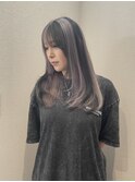 ブロックカラー/ラベンダー