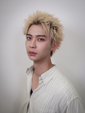 メンズサロン ガウディ 高槻店(men's salon Gaudi) ハイブリーチ×スパイキーショート