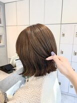 シエル バイ ケンジ 登戸 生田(CIEL by KENJE) ブリーチなしカラー/オリーブベージュ/ボブ/ボブレイヤー