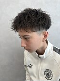 メンズパーマ/メンズショート/黒髪/ソフトツイストスパイラル