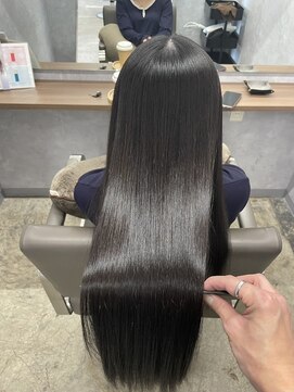 ネウィ 宮崎店(newi) ブルーブラック髪質改善艶感ロング美髪