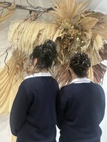マルケ(marquer) 卒業式ヘアセット/高めお団子アップ/本町/堀江