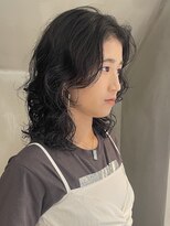 スヴニール(souvenir) ミディアムパーマ 外国人風パーマ くせ毛風パーマ