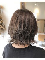 リエットヘアー 西尾市杢左店(Lie-et. hair) 切りっぱなしウルフ/ミディアム/ココアベージュ/毛先パーマ