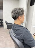 スパイラルパーマ × ホワイトメッシュ