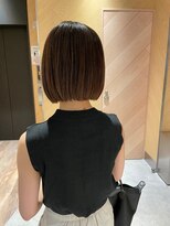 アトレ 梅田店(attrait)&nbsp;上品なブラウンボブ×毛先まで潤うツヤ感