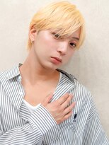 エステージ  喜連店(S-TAGE)&nbsp;メンズカット×ラウンドマッシュ×ホワイトブロンド