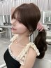 【小顔◎】前髪顔周りカット+透明感カラー+シルクトリートメント