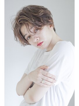 サク(Sac.) Sac. 栃木優佑 ショート 透明感カラー ナチュラルヘア