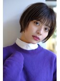 シースルーバング まるみ ショート