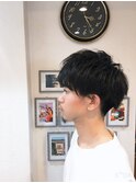 ゆるふわカジュアルツーブロックスタイル