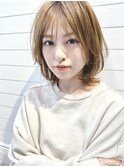 【December】大人かわいい ミディアムレイヤー ブランジュ
