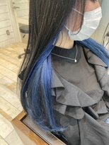 ネオリーブ アンド 渋谷店(Neolive &)&nbsp;【Neolive＆渋谷店】韓国風インナーカラー・ブルー