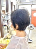 くびれパーマ大人ショート#奏の杜#京成津田沼#京成大久保#